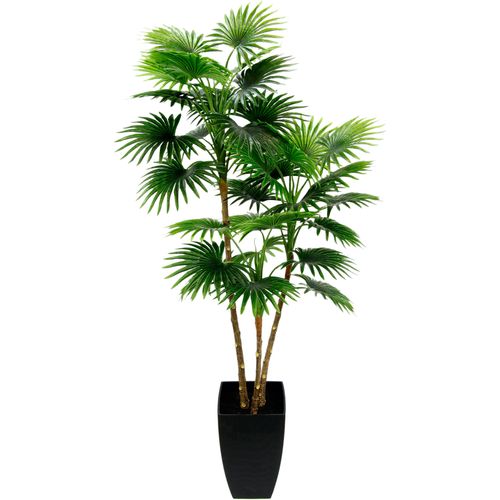 4019844746049 - Kunstbaum IGEA Fächerpalme grün B45cm H105cm Polyester Kunststoff Kunstpflanzen Im konischen Topf 4019844746049 - Kunstbaum IGEA Fächerpalme grün B45cm H105cm Polyester Kunststoff Kunstpflanzen Im konischen Topf