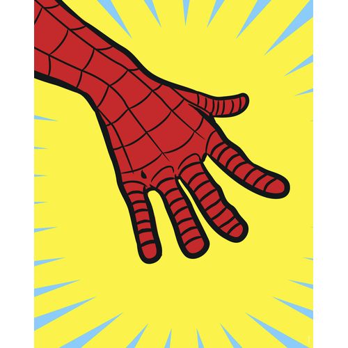 4055065177934 - Bild KOMAR Marvel PowerUp Spider-Man Hand bunt (farbe bild(er) bunt) B40cm H50cm Papier Holz Bilder Wandbild zur Dekoration im Kinderzimmer - ohne Rahmen