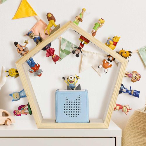 4260595754009 - Regal für Toniebox mit magnetischer Aufbewahrung für über 68 Tonies - Fünfeck - Baby Vivo 4260595754009 - Regal für Toniebox mit magnetischer Aufbewahrung für über 68 Tonies - Fünfeck - Baby Vivo