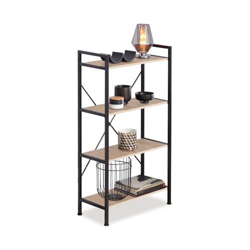 4061173204615 - tectake® Regal Industrial Style mit 4 Ebenen inklusive Kippschutz 675 x 315 x 1215 cm