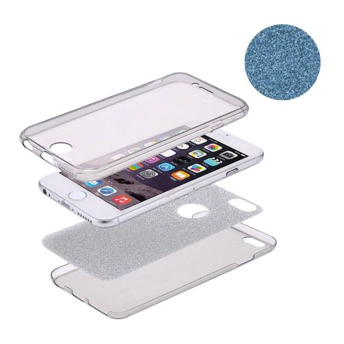4251504803611 - Apple iPhone 8 Plus Hülle Case Handy Cover Schutz Tasche Schtuzhülle Bumper Blau