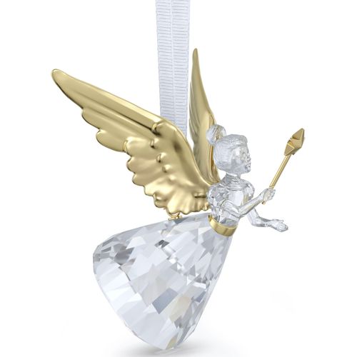 9009656570081 - Dekohänger SWAROVSKI ORNAMENT ANGEL Engel 5657008 weiß (kristallweiß goldfarben weiß) Dekohänger B H 62cm x 780cm Kristallglas Metall Polyester Kristall B62cm H780cm