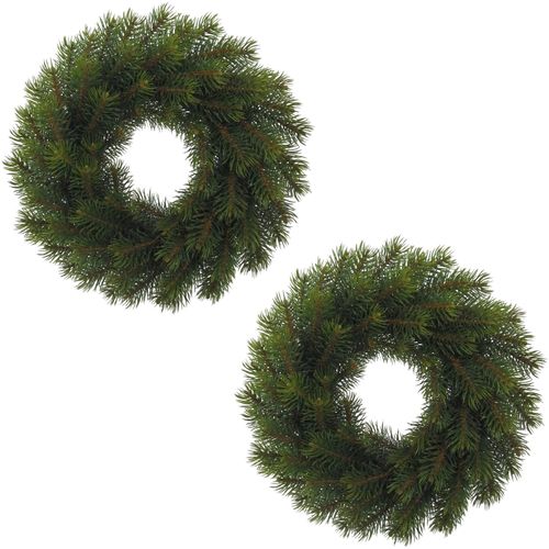 4064118113300 - Winterliche Kunstpflanze CREATIV GREEN Weihnachtsdeko grün Ø25cm Kunststoff Kunstpflanzen Weihnachtskranz Kranz Ø 25 cm 2er-Set 4064118113300 - Winterliche Kunstpflanze CREATIV GREEN Weihnachtsdeko grün Ø25cm Kunststoff Kunstpflanzen Weihnachtskranz Kranz Ø 25 cm 2er-Set