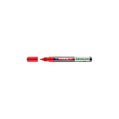 4057305071859 - Lackmarker 51 EcoLine Schreibfarbe Rot Rundspitze Strichstärke 1-2 mm mit Kappe wasserbasiert nachfüllbar 10 Stück 4057305071859 - Lackmarker 51 EcoLine Schreibfarbe Rot Rundspitze Strichstärke 1-2 mm mit Kappe wasserbasiert nachfüllbar 10 Stück