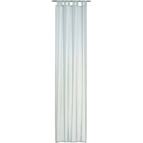 4021626023200 - Vorhang GÖZZE Sambia Schlaufenschal Gardinen Gr 255 cm Schlaufen 140 cm blau (aquablau) Schlaufen Gardine HxB 255x140 Voilé Uni
