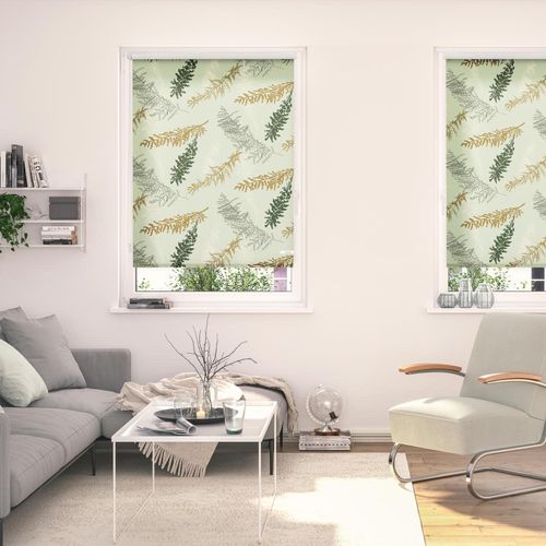 4251369825766 - Seitenzugrollo ORIGINAL Rollo Klemmfix ohne Bohren blickdicht Fir Branches - Grün Rollos Gr 150 cm stufenlos positionierbar 45 cm grün (grün weiß) Kinder Kinderzimmer-Rollos 4251369825766 - Seitenzugrollo ORIGINAL Rollo Klemmfix ohne Bohren blickdicht Fir Branches - Grün Rollos Gr 150 cm stufenlos positionierbar 45 cm grün (grün weiß) Kinder Kinderzimmer-Rollos