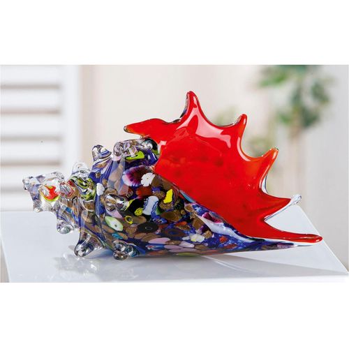 4063387519110 - Dekofigur CASABLANCA BY GILDE Skulptur Muschel\ Dekofiguren Gr B H T 275 cm x 145 cm x 12 cm bunt (blau rot)