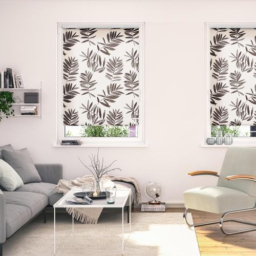 4251369825728 - Seitenzugrollo ORIGINAL Rollo Klemmfix ohne Bohren blickdicht Black Watercolor Branches schwarz (schwarz weiß) B45cm H150cm Polyester Rollos 4251369825728 - Seitenzugrollo ORIGINAL Rollo Klemmfix ohne Bohren blickdicht Black Watercolor Branches schwarz (schwarz weiß) B45cm H150cm Polyester Rollos
