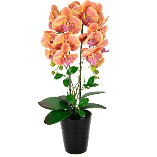 4019844790400 - Kunstblume IGEA Orchidee Kunstpflanzen Gr B H L 26 cm x 58 cm x 18 cm orange Weitere Weihnachtsdeko Im Topf Phalaenopsis Orchidee mit Übertopf Hochzeit 4019844790400 - Kunstblume IGEA Orchidee Kunstpflanzen Gr B H L 26 cm x 58 cm x 18 cm orange Weitere Weihnachtsdeko Im Topf Phalaenopsis Orchidee mit Übertopf Hochzeit