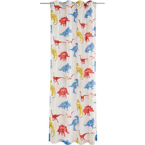 4068222180500 - Gardine LÜTTENHÜTT DINO Gr 1 weiß B135cm H145cm Polyester Baumwolle Recyceltes Material Gardinen Kindergardine einseitig mit Dinosauriern bedruckt 4068222180500 - Gardine LÜTTENHÜTT DINO Gr 1 weiß B135cm H145cm Polyester Baumwolle Recyceltes Material Gardinen Kindergardine einseitig mit Dinosauriern bedruckt
