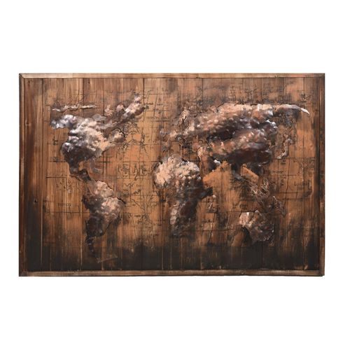4059865632549 - 3D Metallbild Weltkarte Metall Wandbild Retro Vintage Bild Küche Wohnzimmer Deko 4059865632549 - 3D Metallbild Weltkarte Metall Wandbild Retro Vintage Bild Küche Wohnzimmer Deko