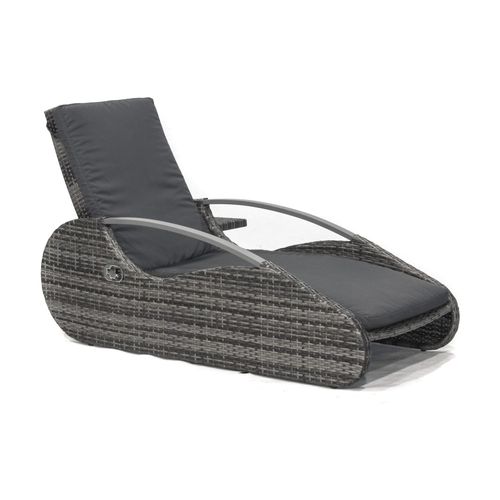 4059865397479 - Garten Lounger Sessel Liege Sonnenliege Relaxliege Gartenliege Rattan Optik grau 4059865397479 - Garten Lounger Sessel Liege Sonnenliege Relaxliege Gartenliege Rattan Optik grau