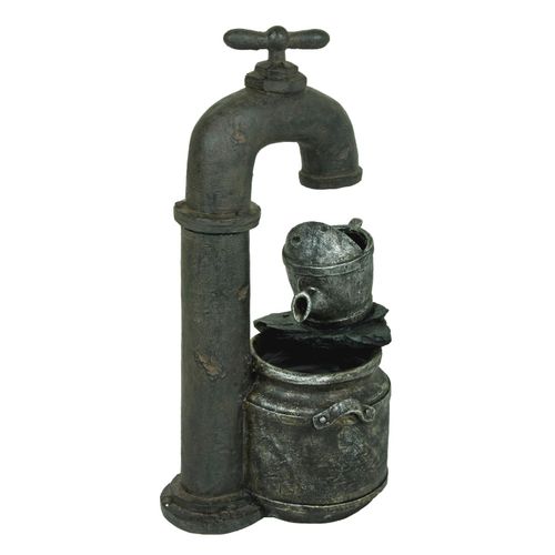 4059865397028 - Brunnen APOLLON 745cm Metall Optik Wasserspiel Springbrunnen Kaskaden Garten 4059865397028 - Brunnen APOLLON 745cm Metall Optik Wasserspiel Springbrunnen Kaskaden Garten
