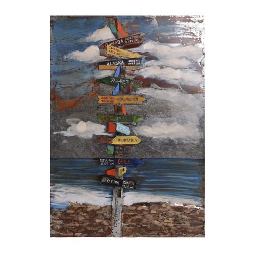 4059865632686 - 3D Metallbild Wegweiser Metall Wandbild Retro Vintage Bild Bar Küche Wohnzimmer 4059865632686 - 3D Metallbild Wegweiser Metall Wandbild Retro Vintage Bild Bar Küche Wohnzimmer