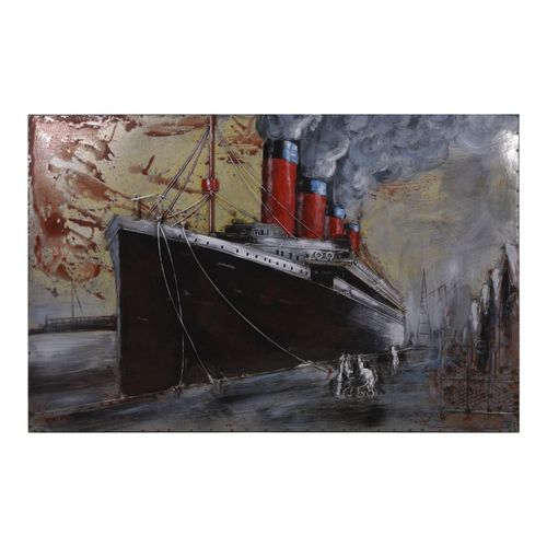 4059865632594 - 3D Metallbild Schiff Metall Wandbild Retro Vintage Bild Bar Küche Wohnzimmer 4059865632594 - 3D Metallbild Schiff Metall Wandbild Retro Vintage Bild Bar Küche Wohnzimmer