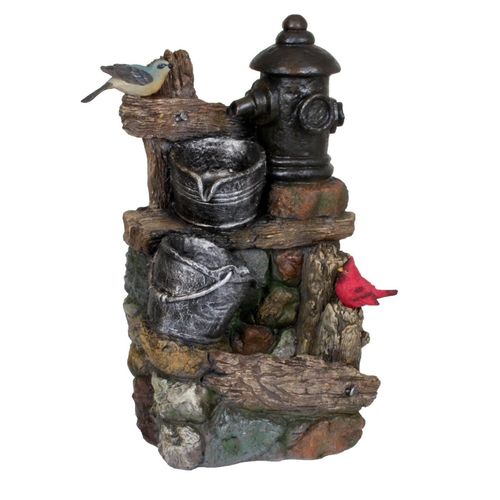 4059865346767 - Brunnen Holz Stein Optik Wasserspiel Springbrunnen Kaskaden Dekobrunnen Garten 4059865346767 - Brunnen Holz Stein Optik Wasserspiel Springbrunnen Kaskaden Dekobrunnen Garten