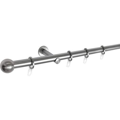 4040255624800 - Gardinenstange MYDECO Ball Gardinenstangen Gr L 120 cm Ø 16 mm 1 St 1 läufig silberfarben (edelstahlfarben) Gardinenstange Gardinenstangen Wandmontage 4040255624800 - Gardinenstange MYDECO Ball Gardinenstangen Gr L 120 cm Ø 16 mm 1 St 1 läufig silberfarben (edelstahlfarben) Gardinenstange Gardinenstangen Wandmontage
