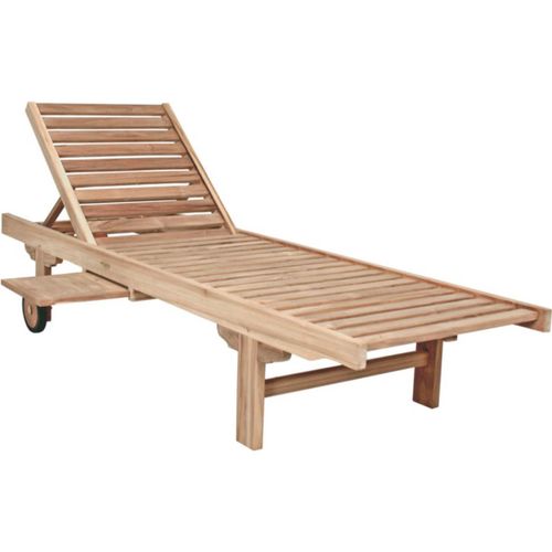 4059865307980 - Teak Sonnenliege Solo Gartenliege Relaxliege Garten Holz Liege 4059865307980 - Teak Sonnenliege Solo Gartenliege Relaxliege Garten Holz Liege