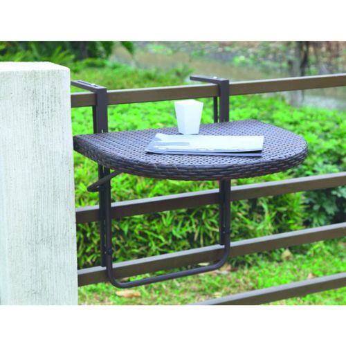 4059865305764 - Balkon Tisch klappbar Esstisch Klapptisch Rattan Optik coffee 4059865305764 - Balkon Tisch klappbar Esstisch Klapptisch Rattan Optik coffee