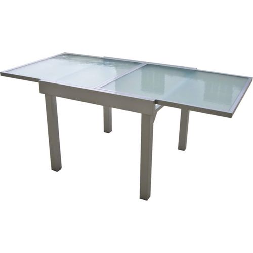 4059865303821 - Ausziehtisch 90 180x90 Garten Terrasse Alu Glas Tisch Esstisch 4059865303821 - Ausziehtisch 90 180x90 Garten Terrasse Alu Glas Tisch Esstisch