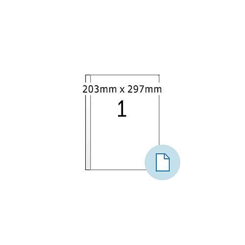 4008705084017 - Blattetiketten HERMA 8401 permanenthaftend bedruckbar B 203 x H 297 mm Papier weiß 500 Stück 500 Blatt