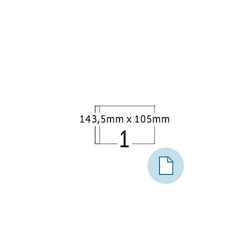 4008705084925 - Blattetiketten HERMA 8492 permanenthaftend bedruckbar B 1435 x H 105 mm Papier weiß 2000 Stück 2000 Blatt