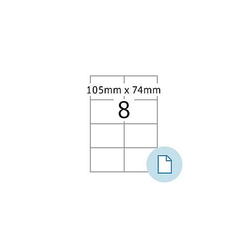 4008705581059 - Blattetiketten HERMA 58105 permanenthaftend besonders stark haftend wetterfest bedruckbar B 105 x H 74 mm PE-Folie weiß 2000 Stück 250 Blatt 4008705581059 - Blattetiketten HERMA 58105 permanenthaftend besonders stark haftend wetterfest bedruckbar B 105 x H 74 mm PE-Folie weiß 2000 Stück 250 Blatt