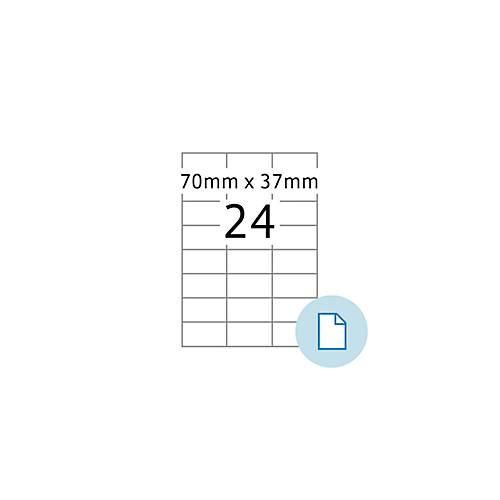 4008705084246 - Blattetiketten HERMA 8424 permanenthaftend bedruckbar B 70 x H 37 mm Papier weiß 12000 Stück 500 Blatt 4008705084246 - Blattetiketten HERMA 8424 permanenthaftend bedruckbar B 70 x H 37 mm Papier weiß 12000 Stück 500 Blatt