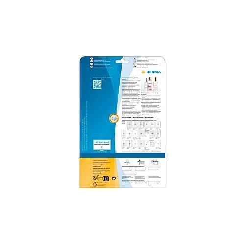 4008705080163 - 8016 Folien-Etiketten 457 x 212 mm Folie glänzend Transparent 1200 St Permanent haftend Laserdrucker Kopierer Farblaserdrucker Farbkopierer