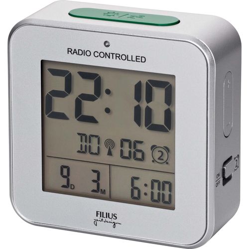 4045346096559 - Funkwecker FILIUS ZEITDESIGN 0531-19 silber (silberfarben) Wecker