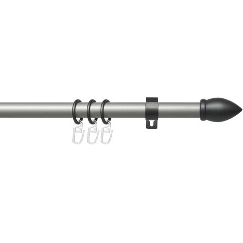 4016318379239 - Gardinenstange Lan Mush Gr 3 grau (silberfarben anthrazit) L200cm Ø20mm Metall Gardinenstangen 1-läufig im Fixmaß Ø 20 mm 4016318379239 - Gardinenstange Lan Mush Gr 3 grau (silberfarben anthrazit) L200cm Ø20mm Metall Gardinenstangen 1-läufig im Fixmaß Ø 20 mm