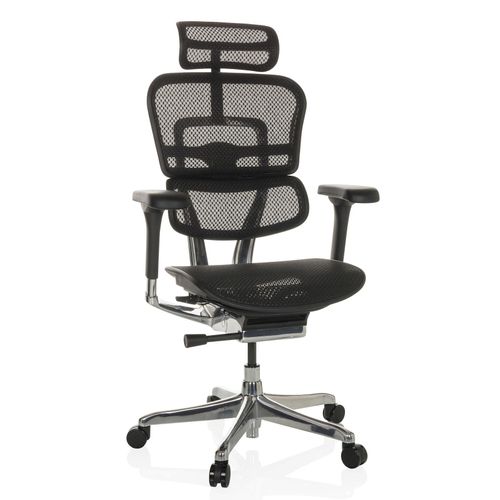4064323035527 - Luxus Chefsessel ERGOHUMAN GEN2 Netzstoff mit Armlehnen (höhenverstellbar) hjh OFFICE 4064323035527 - Luxus Chefsessel ERGOHUMAN GEN2 Netzstoff mit Armlehnen (höhenverstellbar) hjh OFFICE