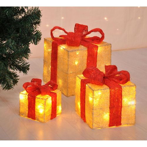 4260634976621 - LED Beleuchtete Geschenkboxen 3er-Set 4260634976621 - LED Beleuchtete Geschenkboxen 3er-Set