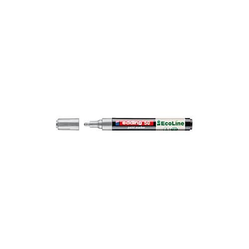 4057305072535 - Lackmarker 50 EcoLine Schreibfarbe Silber Rundspitze Strichstärke 2-3 mm mit Kappe wasserbasiert nachfüllbar 1 Stück 4057305072535 - Lackmarker 50 EcoLine Schreibfarbe Silber Rundspitze Strichstärke 2-3 mm mit Kappe wasserbasiert nachfüllbar 1 Stück