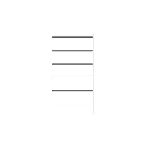 4052941935213 - Fachbodenregal SSI Schäfer R3000 Anbauregal 6 lackierte Böden Tiefe 400 mm Fachlast 150 kg B 1315 x H 2490 mm