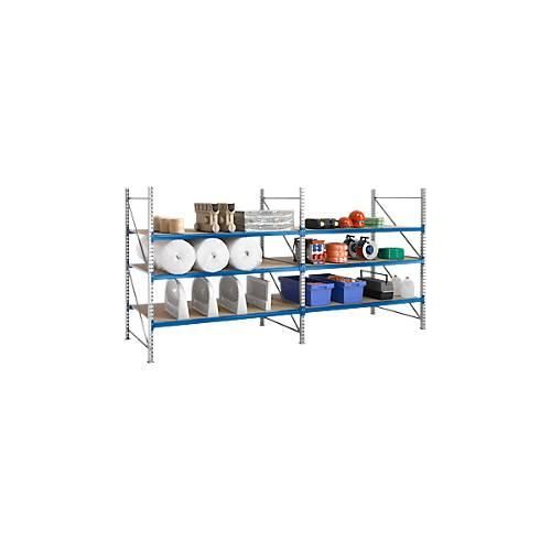 4250510911525 - Regalsystem WR 600 Anbaufeld Traverse verzinkt mit 4 Ebenen 3000 x 2200 x 800 mm