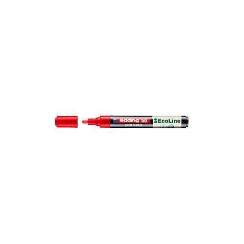 4057305072467 - Lackmarker 50 EcoLine Schreibfarbe Rot Rundspitze Strichstärke 2-3 mm mit Kappe wasserbasiert nachfüllbar 1 Stück 4057305072467 - Lackmarker 50 EcoLine Schreibfarbe Rot Rundspitze Strichstärke 2-3 mm mit Kappe wasserbasiert nachfüllbar 1 Stück