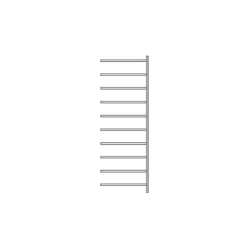 4052941154713 - Anbauregal R 3000 10 Böden B 1025 mm x T 300 mm Böden lackiert 4052941154713 - Anbauregal R 3000 10 Böden B 1025 mm x T 300 mm Böden lackiert