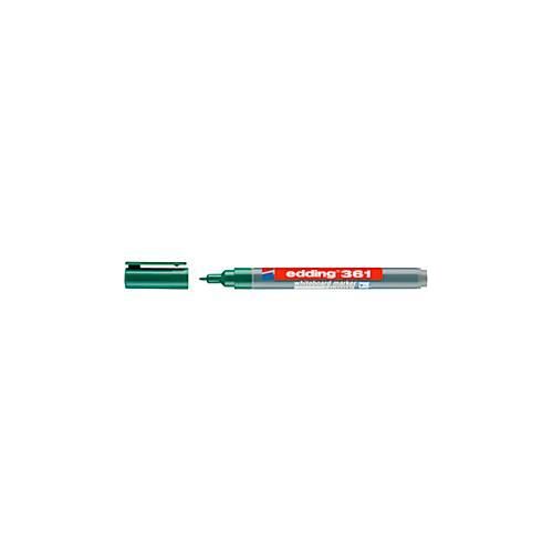 4004764104635 - Whiteboardmarker 361 Schreibfarbe Grün Rundspitze Strichstärke 1 mm trocken abwischbar mit Kappe und Clip nachfüllbar 10 Stück 4004764104635 - Whiteboardmarker 361 Schreibfarbe Grün Rundspitze Strichstärke 1 mm trocken abwischbar mit Kappe und Clip nachfüllbar 10 Stück