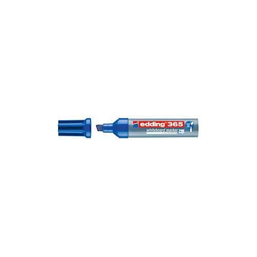 4004764105397 - Whiteboardmarker 365 Schreibfarbe Blau Keilspitze Strichstärke 2-7 mm trocken abwischbar mit Kappe nachfüllbar 10 Stück