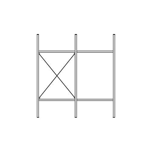4052941104947 - Komplettregal MBR 3000 Anbaufeld 3 schräge Fachebene 1536 x 400 x 1004 mm 4052941104947 - Komplettregal MBR 3000 Anbaufeld 3 schräge Fachebene 1536 x 400 x 1004 mm