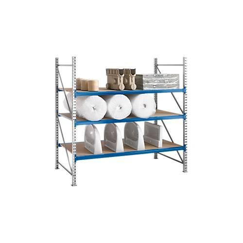 4052941140648 - Regalsystem WR 600 Grundfeld Traverse blau mit 3 Ebenen 2500 x 2200 x 800 mm 4052941140648 - Regalsystem WR 600 Grundfeld Traverse blau mit 3 Ebenen 2500 x 2200 x 800 mm