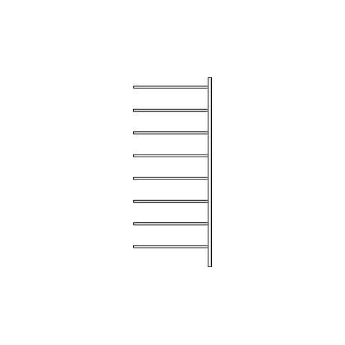 4052939613642 - Anbauregal R 3000 8 Böden B 1025 mm x T 400 mm Böden verzinkt