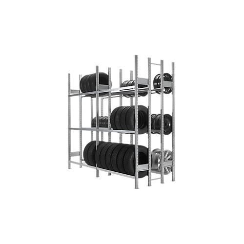 4052939607122 - Räderregal R 3000 Grundregal H 2490 x B 1283 mm 3 Traversenpaare