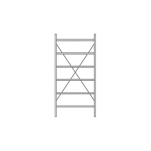 4052939595207 - Grundregal R 3000 6 Böden B 1055 mm x T 400 mm Böden lackiert 4052939595207 - Grundregal R 3000 6 Böden B 1055 mm x T 400 mm Böden lackiert