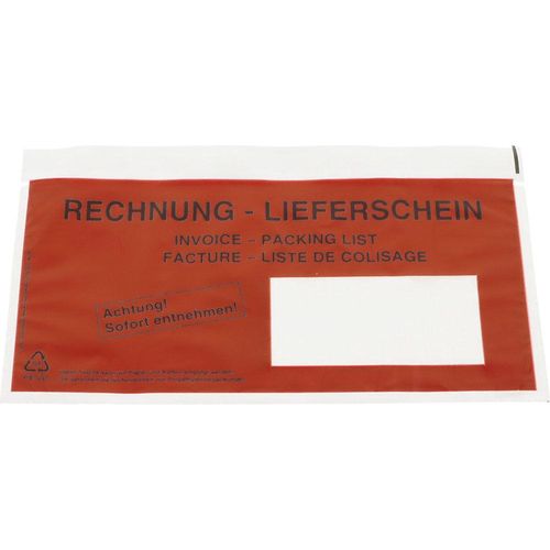 4251924705274 - Dokumententasche Rechnung - Lieferschein VE 250 Stk Länge 230 mm DIN lang 4251924705274 - Dokumententasche Rechnung - Lieferschein VE 250 Stk Länge 230 mm DIN lang