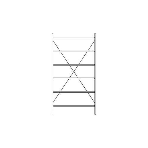 4052941930195 - Fachbodenregal SSI Schäfer R3000 Grundregal B 1345 x T 300 mm Fachlast 150 kg