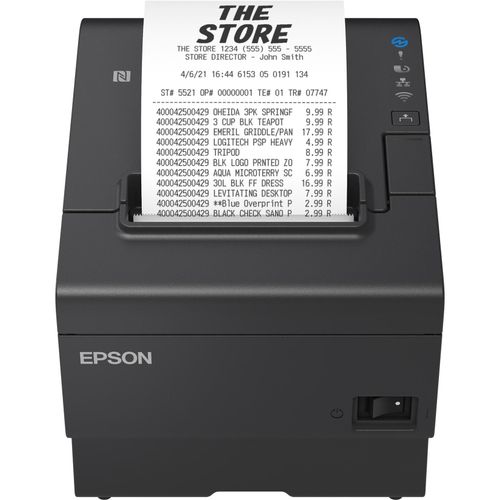 8715946697093 - TM-T88VII (112) USB Eth Serial PS Buzz Black Receipt printer - Einfarbig - Thermal Inkjet
