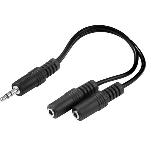 5705730502163 - - Audio-Adapter - mini-phone stereo 35 mm weiblich zu mini-phone stereo 35 mm männlich - Schwarz