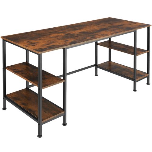4061173206534 - tectake® Computer-Schreibtisch Industrial Style 2 Seitenregale mit je 2 Ablagefächern 137 x 55 x 75 cm 4061173206534 - tectake® Computer-Schreibtisch Industrial Style 2 Seitenregale mit je 2 Ablagefächern 137 x 55 x 75 cm